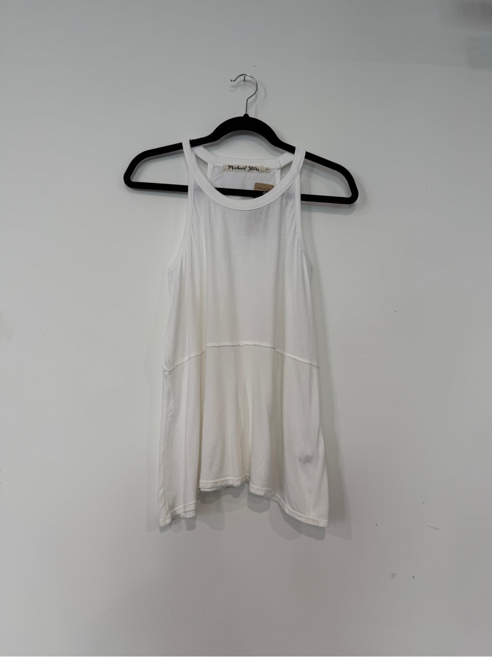 Michael Stars White Flow Trapeze Tank Top